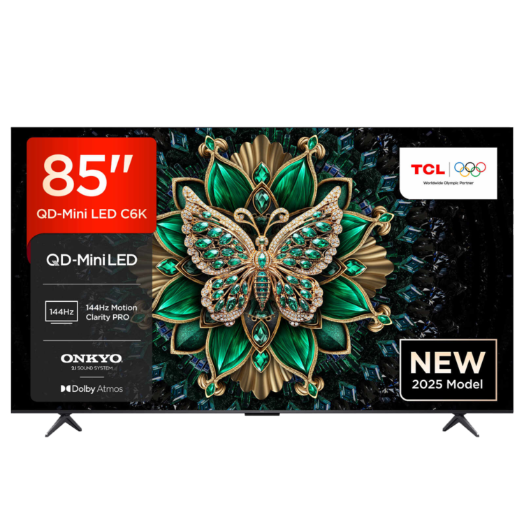 TCL 85” QD-MINI LED 4K(85C6K)